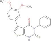 5-(3,4-Dimethoxyphenyl)-2-mercapto-3-phenylthieno[2,3-d]pyrimidin-4(3H)-one