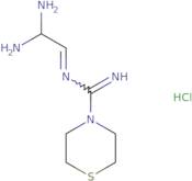 N-[(1E)-2,2-Diaminoethylidene]thiomorpholine-4-carboximidamide hydrochloride