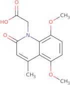 (5,8-Dimethoxy-4-methyl-2-oxoquinolin-1(2H)-yl)acetic acid