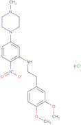 N-[2-(3,4-Dimethoxyphenyl)ethyl]-5-(4-methylpiperazin-1-yl)-2-nitroaniline hydrochloride