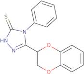 5-(2,3-Dihydro-1,4-benzodioxin-2-yl)-4-phenyl-4H-1,2,4-triazole-3-thiol