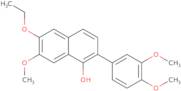 2-(3,4-Dimethoxyphenyl)-6-ethoxy-7-methoxy-1-naphthol