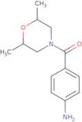 {4-[(2,6-Dimethylmorpholin-4-yl)carbonyl]phenyl}amine