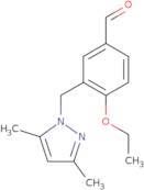 3-[(3,5-Dimethyl-1H-pyrazol-1-yl)methyl]-4-ethoxybenzaldehyde