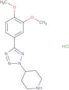 4-[5-(3,4-Dimethoxyphenyl)-2H-tetrazol-2-yl]piperidine hydrochloride