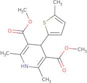 Dimethyl 2,6-dimethyl-4-(5-methyl-2-thienyl)-1,4-dihydropyridine-3,5-dicarboxylate