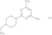 {[1-(4,6-Dimethylpyrimidin-2-yl)piperidin-4-yl]methyl}amine hydrochloride