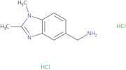 [(1,2-Dimethyl-1H-benzimidazol-5-yl)methyl]amine dihydrochloride