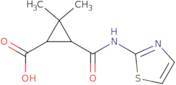 2,2-Dimethyl-3-[(1,3-thiazol-2-ylamino)carbonyl]cyclopropanecarboxylic acid