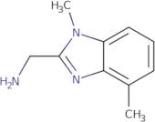 [(1,4-Dimethyl-1H-benzimidazol-2-yl)methyl]amine