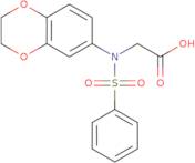 N-(2,3-Dihydro-1,4-benzodioxin-6-yl)-N-(phenylsulfonyl)glycine