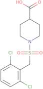 1-[(2,6-Dichlorobenzyl)sulfonyl]piperidine-4-carboxylic acid