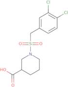 1-[(3,4-Dichlorobenzyl)sulfonyl]piperidine-3-carboxylic acid