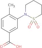 3-(1,1-Dioxido-1,2-thiazinan-2-yl)-4-methylbenzoic acid