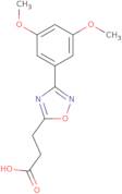 3-[3-(3,5-Dimethoxyphenyl)-1,2,4-oxadiazol-5-yl]propanoic acid