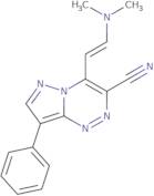 4-[(E)-2-(Dimethylamino)vinyl]-8-phenylpyrazolo[5,1-c][1,2,4]triazine-3-carbonitrile