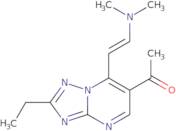 1-{7-[(E)-2-(Dimethylamino)vinyl]-2-ethyl[1,2,4]triazolo[1,5-a]pyrimidin-6-yl}ethanone