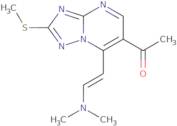 1-[7-[(E)-2-(Dimethylamino)vinyl]-2-(methylthio)[1,2,4]triazolo[1,5-a]pyrimidin-6-yl]ethanone