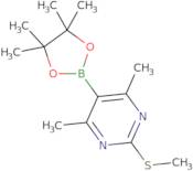 4,6-Dimethyl-2-(methylthio)-5-(4,4,5,5-tetramethyl-1,3,2-dioxaborolan-2-yl)pyrimidine