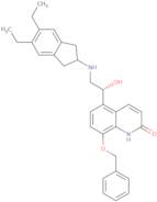 (R)-5-[2-[(5,6-Diethyl-2,3-dihydro-1H-inden-2-yl)amino]-1-hydroxyethyl]-8-(phenylmethoxy)quinolin-2(1H)-one