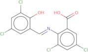 3,5-Dichloro-2-[(E)-(3,5-dichloro-2-hydroxy-phenyl)methyleneamino]benzoic acid