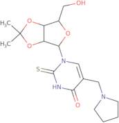 2’,3’-Di-O-isopropylidene-5-pyrrolidinomethyl-2-thiouridine