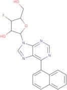 9-(3-Deoxy-3-fluoro-β-D-ribofuranosyl)-6-(naphthalen-1-yl)purine