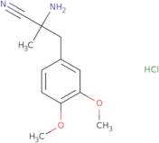 L-3-(3,4-Dimethoxyphenyl)-α-amino-2-methylpropionitrile hydrochloride