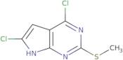 4,6-Dichloro-2-(methylthio)-7H-pyrrolo[2,3-d]pyrimidine