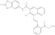 2-((3-(((2,3-Dihydro-2-oxo-1H-benzimidazol-5-yl)amino)-carbonyl)-2-hydroxy-1-naphthalenyl)-azo)-...
