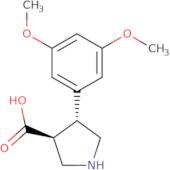 (3S,4R)-4-(3,5-Dimethoxyphenyl)pyrrolidine-3-carboxylicacid