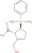 (1R,5S)-5-(Dimethylphenylsilyl)-2-(hydroxymethyl)-2-cyclopentene-1-carboxylicacid