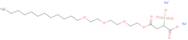 Disodium 4-(2-(2-(2-(dodecyloxy)ethoxy)ethoxy)ethyl) 2-sulphonatosuccinate