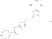 N-[5-[[[5-(1,1-Dimethylethyl)-2-oxazolyl]methyl]thio]-2-thiazolyl]-4-piperidinecarboxamideHydrochl…