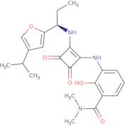 3-[[3-[(Dimethylamino)carbonyl]-2-hydroxyphenyl]amino]-4-[[(R)-1-(4-isopropylfuran-2-yl)propyl]amino]cyclobut-3-ene-1,2-dione