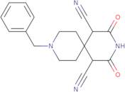 2,4-Dioxo-9-(phenylmethyl)-3,9-diazaspiro[5.5]undecane-1,5-dicarbonitrile