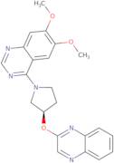 (R)-6,7-Dimethoxy-4-(3-(quinoxalin-2-yloxy)pyrrolidin-1-yl)quinazoline