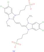 5,6-Dichloro-1-ethyl-3-sulfobutyl-2-(3-(5,6-dichloro-1-ethyl-3-sulfobutylbenzimidazolinylidene-1-p…