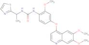 1-(4-(6,7-Dimethoxyquinolin-4-yloxy)-2-methoxyphenyl)-3-(1-(thiazol-2-yl)ethyl)urea
