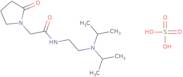 N-[2-(Diisopropylamino)ethyl]-2-(2-oxopyrrolidin-1-yl)acetamide; sulfuric acid