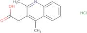 (2,4-DIMETHYLQUINOLIN-3-YL)ACETIC ACID HYDROCHLORIDE