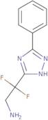 2,2-Difluoro-2-(3-phenyl-1H-1,2,4-triazol-5-yl)ethan-1-amine