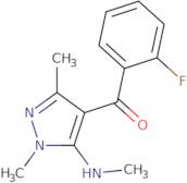 [1,3-Dimethyl-5-(methylamino)-1H-pyrazol-4-yl](2-fluorophenyl)methanone