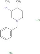 N,4-Dimethyl-1-(phenylmethyl)-3-piperidinamine hydrochloride (1:2)