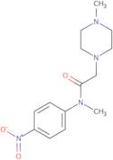 N,4-Dimethyl-N-(4-nitrophenyl)-1-piperazineacetamide