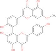 5,7-Dihydroxy-8-[2-hydroxy-5-(5-hydroxy-7-methoxy-4-oxo-4H-1-benzopyran-2-Yl)phenyl]-2-(4-hydrox...