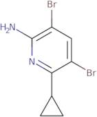 3,5-Dibromo-6-cyclopropylpyridin-2-amine