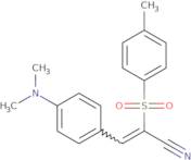 3-(4-(Dimethylamino)phenyl)-2-((4-methylphenyl)sulfonyl)prop-2-enenitrile