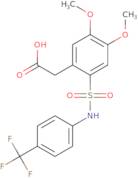 2-(4,5-Dimethoxy-2-(((4-(trifluoromethyl)phenyl)amino)sulfonyl)phenyl)acetic acid