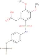 2-(4,5-dimethoxy-2-(((4-(trifluoromethylthio)phenyl)amino)sulfonyl)phenyl)acetic acid